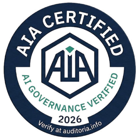 AIA Certified. Gobernanza de IA verificada 2026.